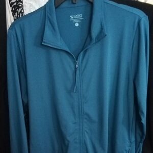 Carve Designs Teal Zip-Up Jacket
